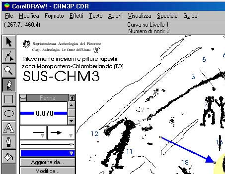 The rock SUS-CHM4, partial vision
