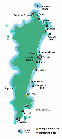 S. Catarina Island map